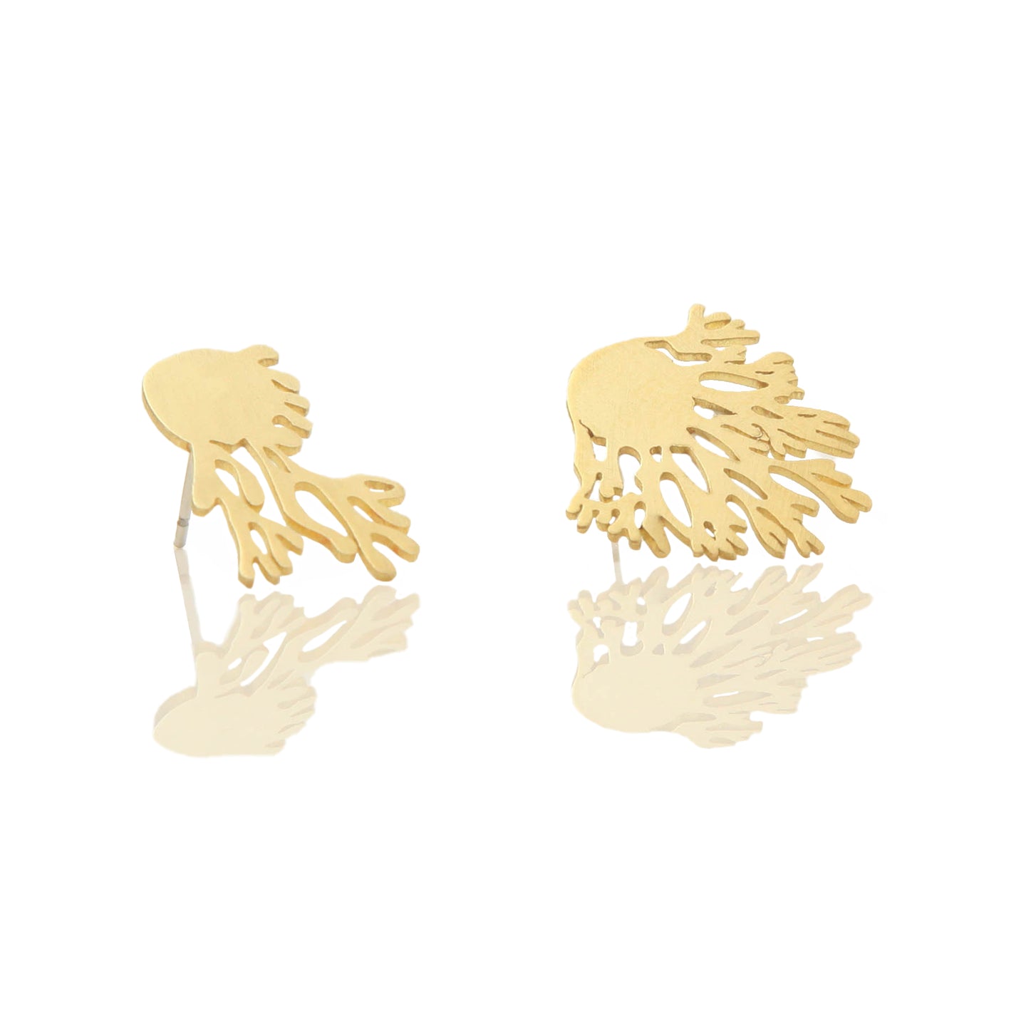 Coral Stud Earrings