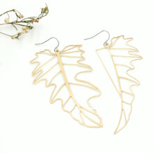 Load image into Gallery viewer, Mismatched Leaf Earrings
