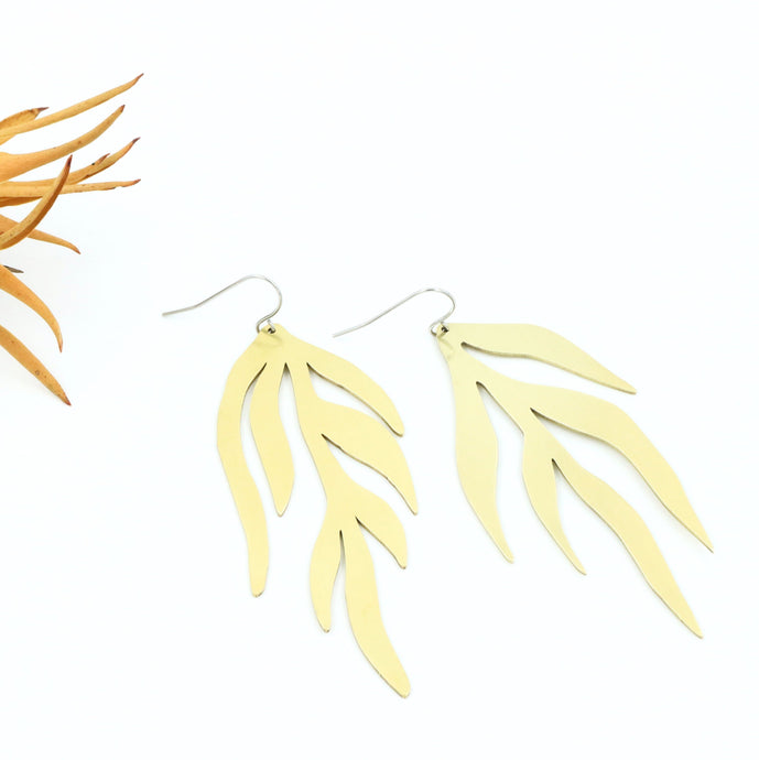 Fire Leaf Earrings