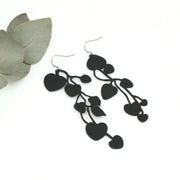 String of hearts earrings ~ Ceropegia woodii