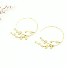 Load image into Gallery viewer, Baby Breath Hoop Earrings
