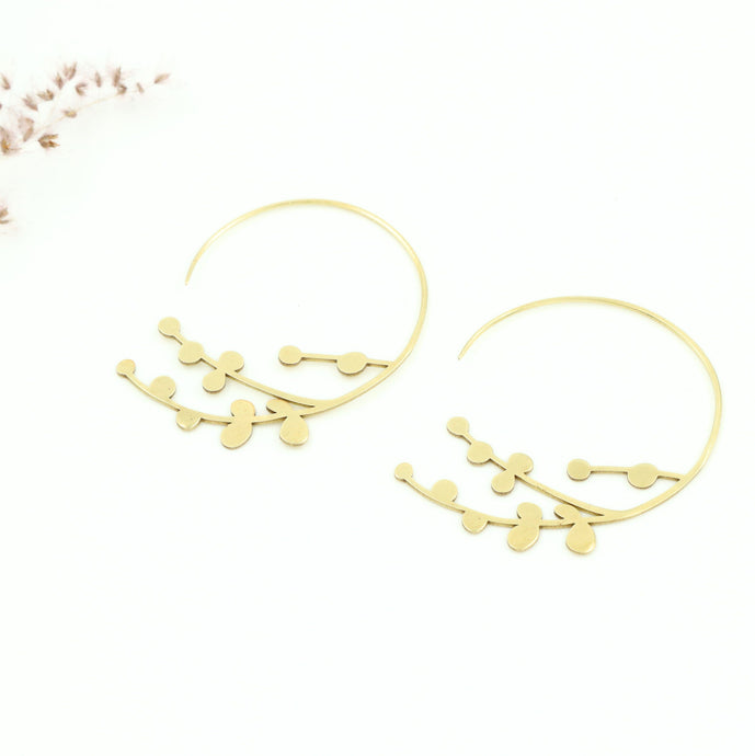 Baby Breath Hoop Earrings