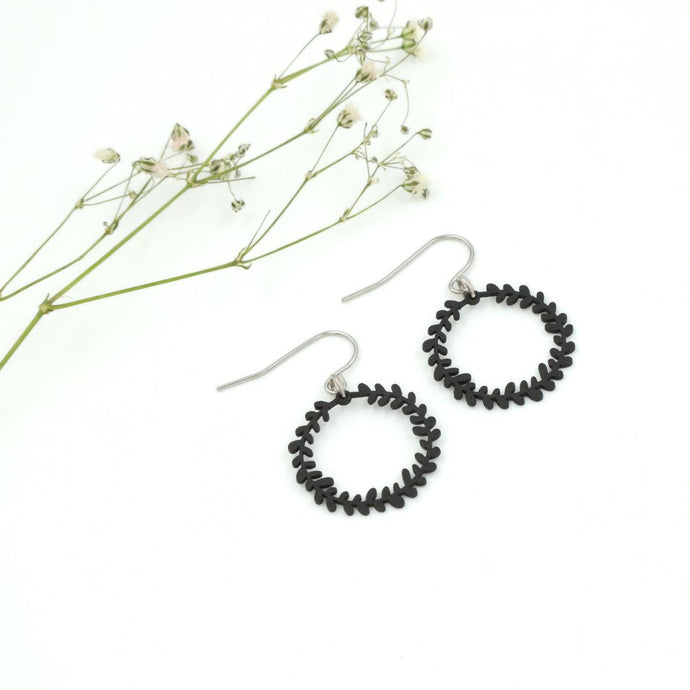 Mini Vine Hoop Earrings