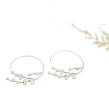 Load image into Gallery viewer, Baby Breath Hoop Earrings
