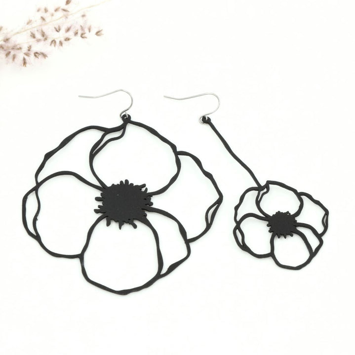 Mismatched Flower Earrings