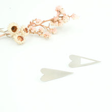 Load image into Gallery viewer, Long Heart Studs
