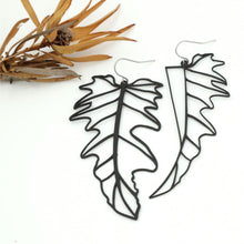 Load image into Gallery viewer, Mismatched Leaf Earrings
