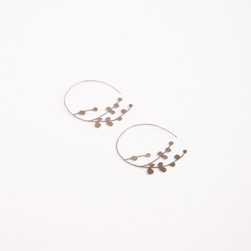 Baby Breath Hoop Earrings