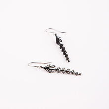 Load image into Gallery viewer, Lavender Flower Earrings
