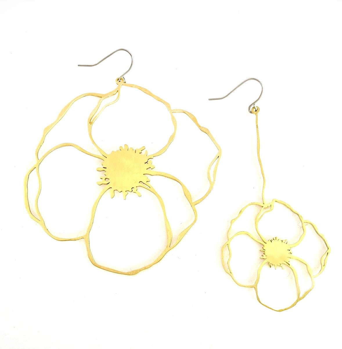 Mismatched Flower Earrings