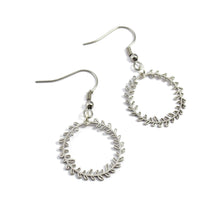 Load image into Gallery viewer, Mini Vine Hoop Earrings
