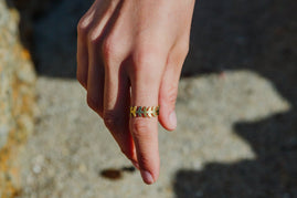 Solid Leaf Ring
