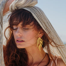 Load image into Gallery viewer, Fire Leaf Earrings
