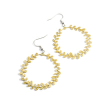 Load image into Gallery viewer, Vine Hoop Earrings
