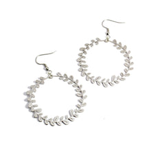 Load image into Gallery viewer, Vine Hoop Earrings
