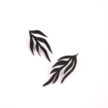 Load image into Gallery viewer, Fire Leaf Slide Through Earrings
