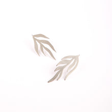Load image into Gallery viewer, Fire Leaf Slide Through Earrings
